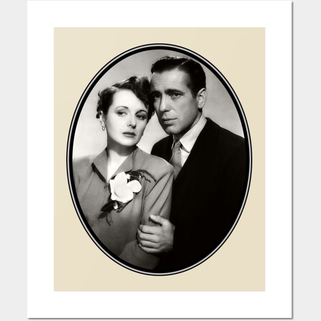 Humphrey Bogart & Mary Astor In The Maltese Falcon Wall Art by Noir-N-More